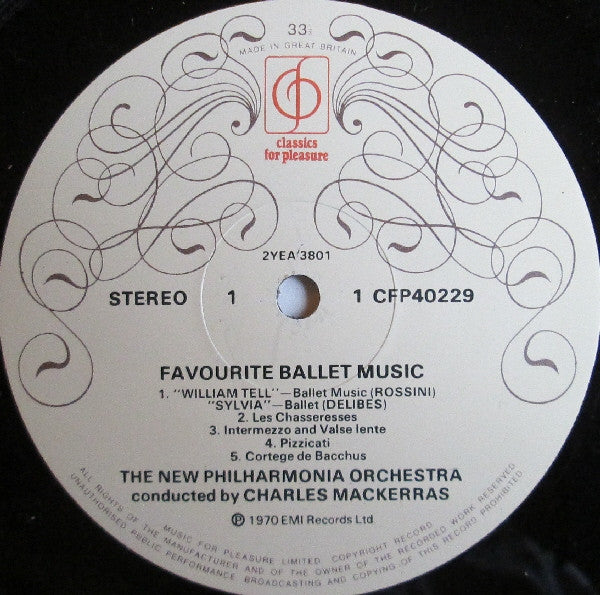 New Philharmonia Orchestra, Charles Mackerras* : Favourite Ballet Music (LP, Album)