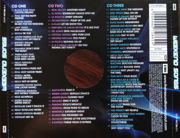 Various : Weekend Songs (3xCD, Comp)