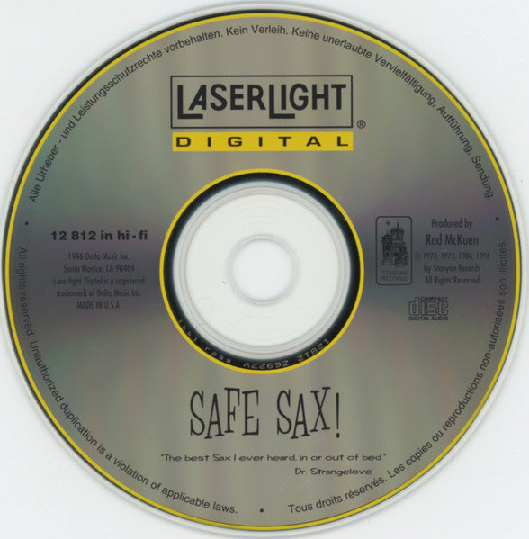 Various : Safe Sax! (CD, Comp)