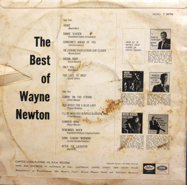 Wayne Newton : The Best of Wayne Newton (LP, Comp, Mono)