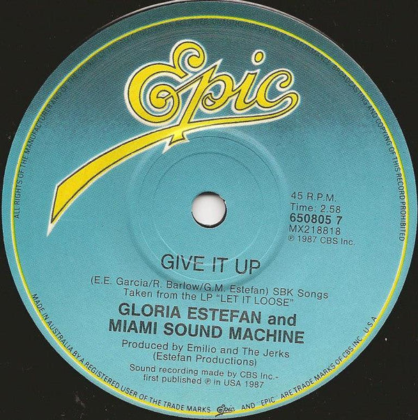 Gloria Estefan And Miami Sound Machine* : Rhythm Is Gonna Get You (7", Single)