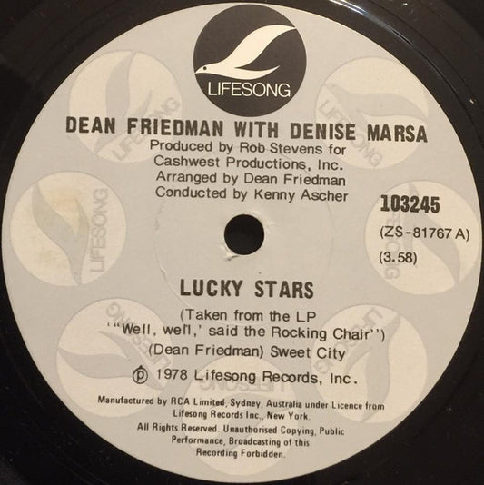 Dean Friedman : Lucky Stars (7", Single)