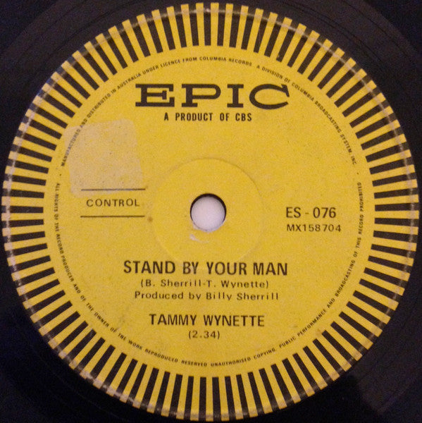 Tammy Wynette : Stand By Your Man / I Stayed Long Enough (7", Single)