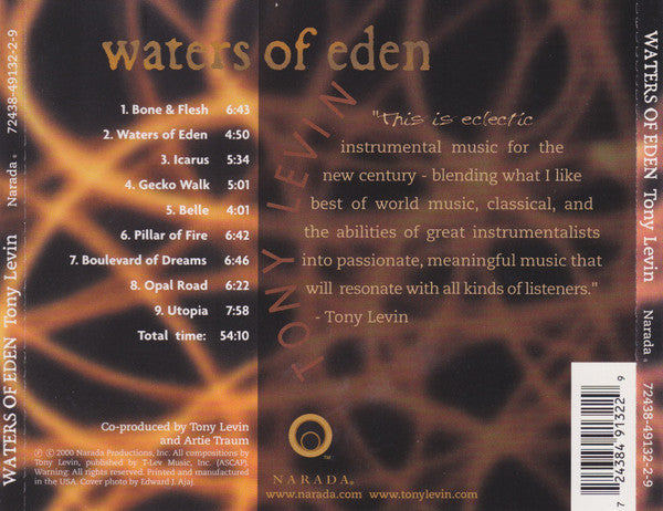 Tony Levin : Waters Of Eden (CD, Album)