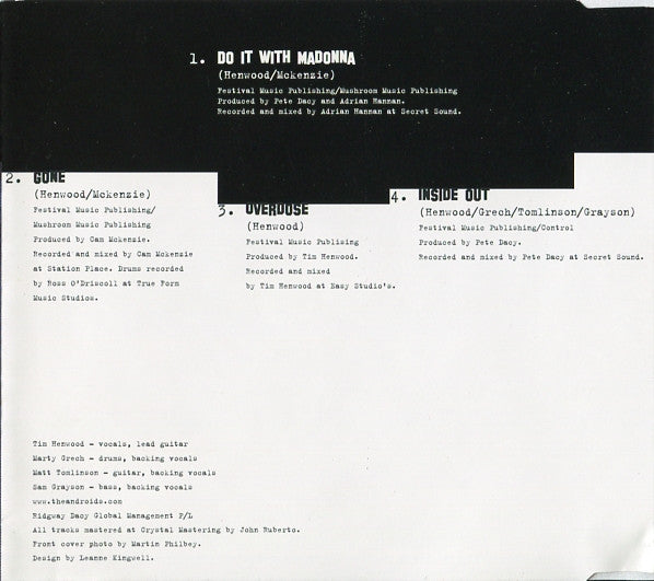 The Androids (2) : Do It With Madonna (CD, Single)