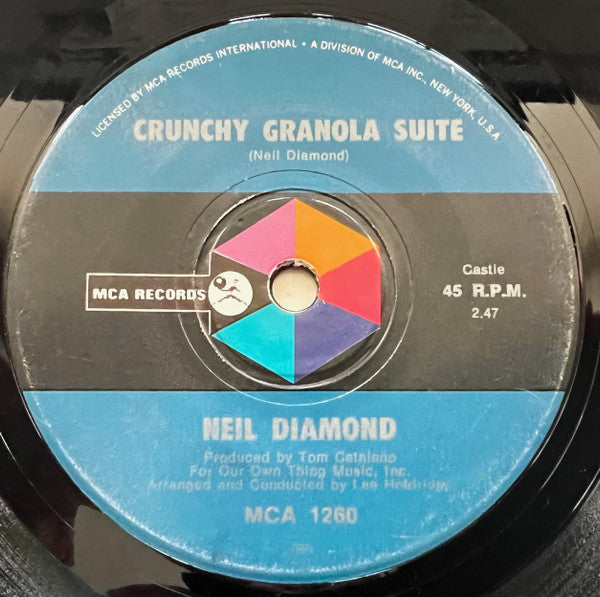 Neil Diamond : Stones / Crunchy Granola Suite (7", Single)