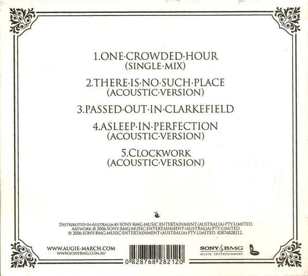 Augie March : One Crowded Hour (CD, Single, Dig)