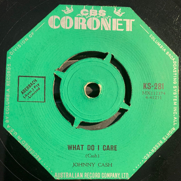Johnny Cash : What Do I Care / All Over Again (7", Single)