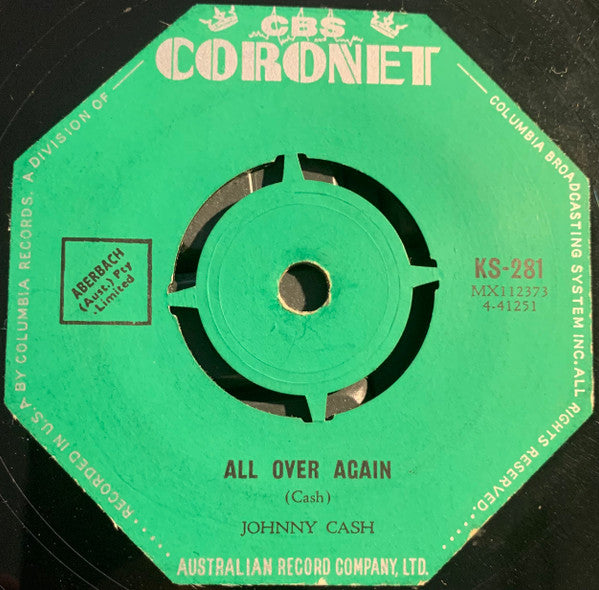 Johnny Cash : What Do I Care / All Over Again (7", Single)
