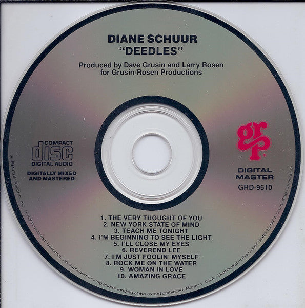 Diane Schuur : Deedles (CD, Album, RE)