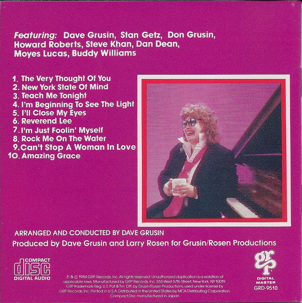Diane Schuur : Deedles (CD, Album, RE)
