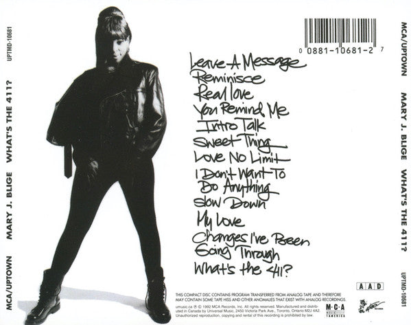 Mary J. Blige : What's The 411? (CD, Album)