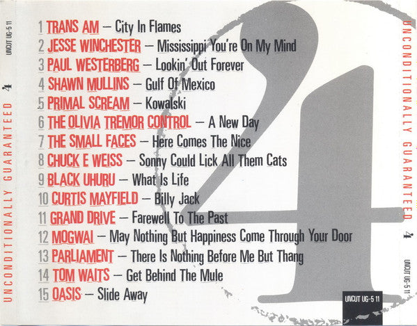 Various : Unconditionally Guaranteed Volume 4 May 1999 (Uncut's Guide To The Month's Best Music) (CD, Comp, Promo)