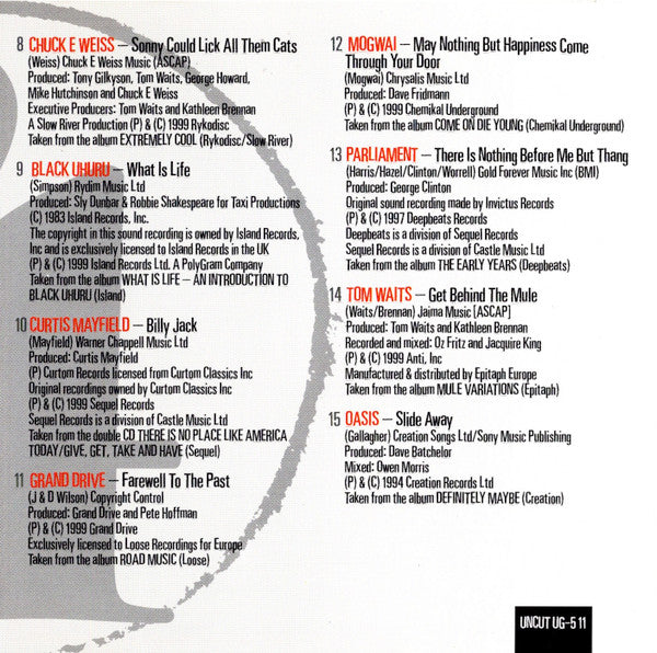 Various : Unconditionally Guaranteed Volume 4 May 1999 (Uncut's Guide To The Month's Best Music) (CD, Comp, Promo)