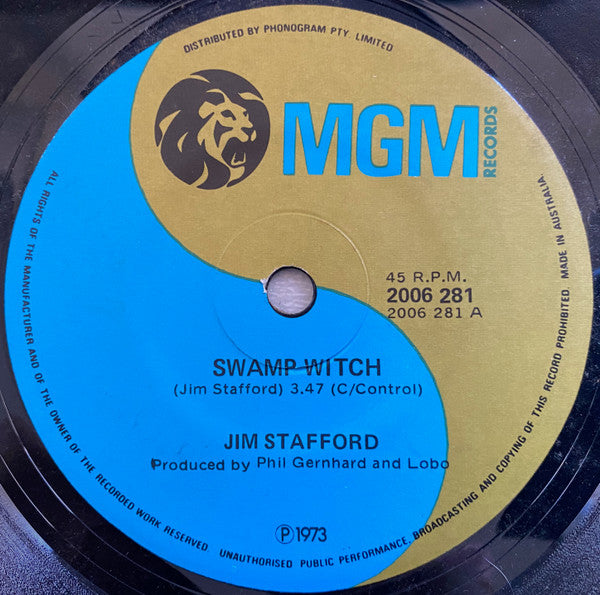 Jim Stafford : Swamp Witch (7", Single)