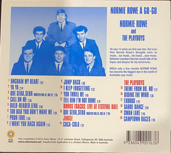 Normie Rowe & The Playboys : Normie Rowe Á Go-Go (CD, Album, Dlx, RE, RM, RP)