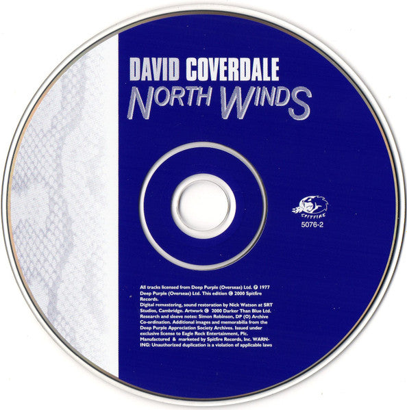 David Coverdale : Northwinds (CD, Album, RE, RM)