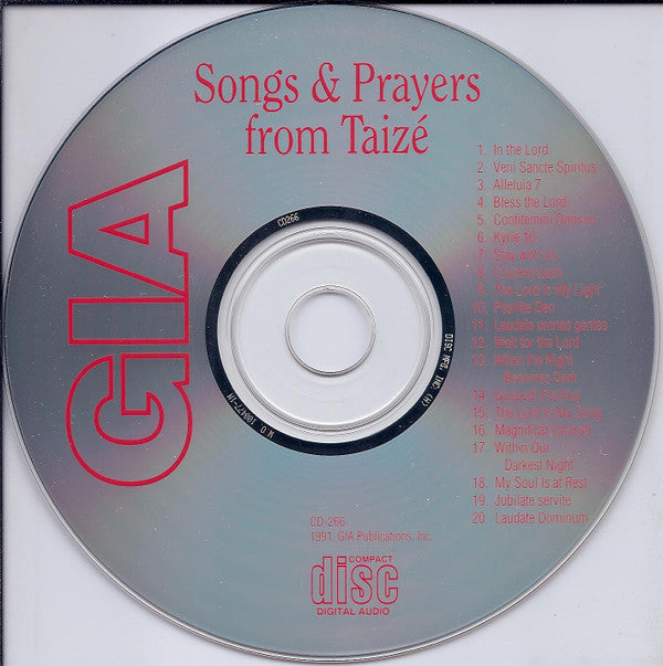 Unknown Artist : Songs & Prayers From Taizé (CD, Album)