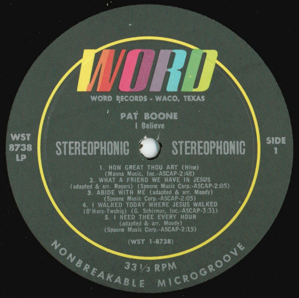 Pat Boone : I Believe (LP, Comp)