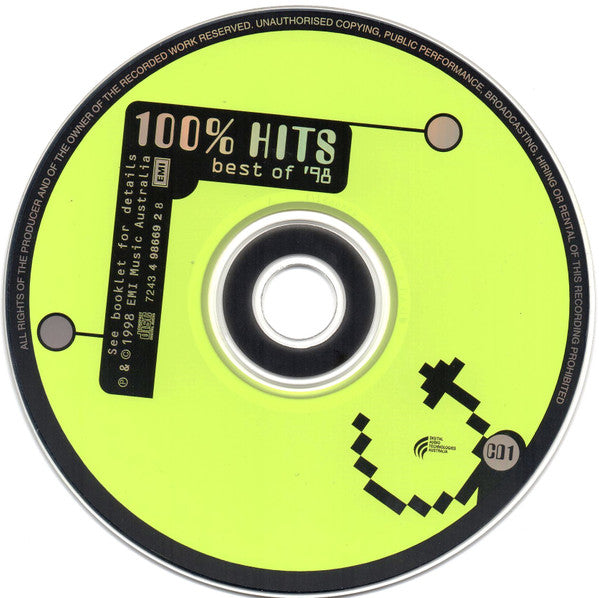 Various : 100% Hits Best Of '98 (2xCD, Comp, MP)