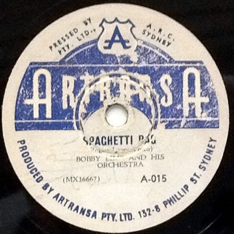 Bobby Limb : Spaghetti Rag / Goodnight, Irene (Shellac, 10")