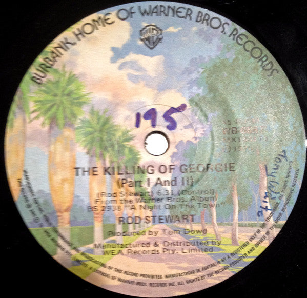 Rod Stewart : The Killing Of Georgie Parts 1 & 2 (7", Single)