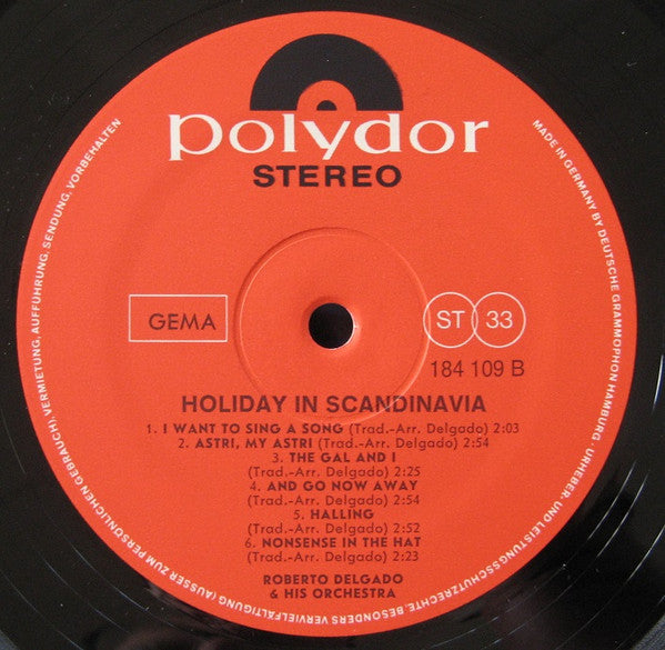 Roberto Delgado & His Orchestra : Holiday In Scandinavia (LP, Album)