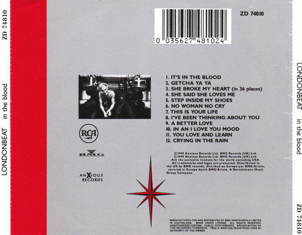 Londonbeat : In The Blood (CD, Album)
