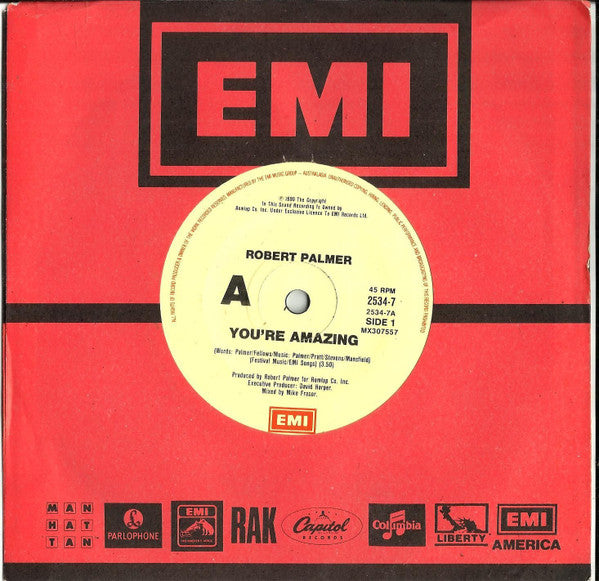 Robert Palmer : You're Amazing (7")