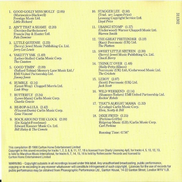 Various : Rock And Roll Riot Volume 1 (CD, Comp)