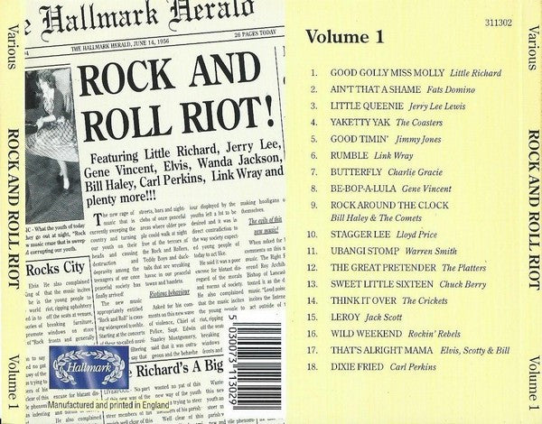 Various : Rock And Roll Riot Volume 1 (CD, Comp)