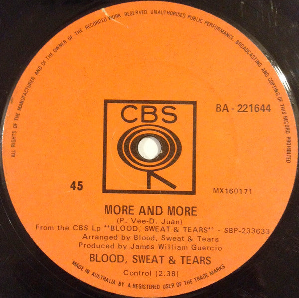 Blood, Sweat & Tears* : Spinning Wheel (7", Single)