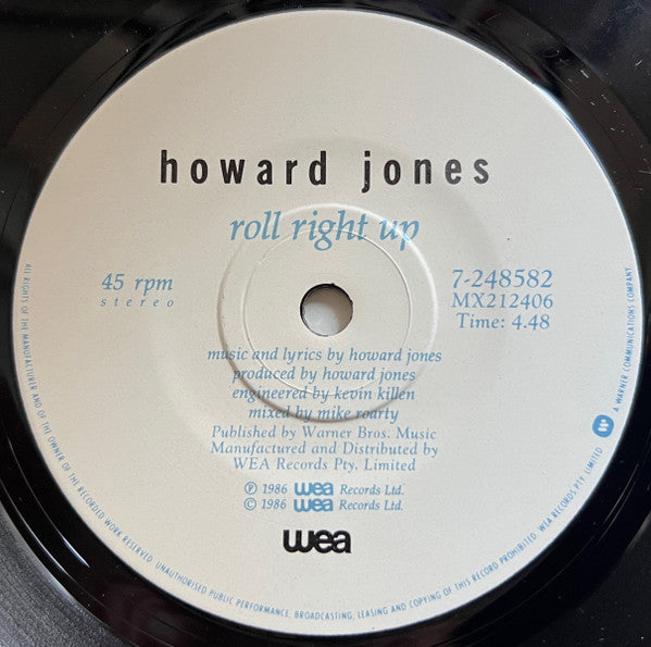 Howard Jones : All I Want (7", Single)