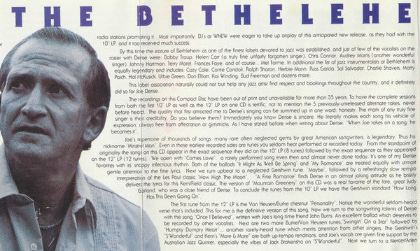 Joe Derise : The Complete Bethlehem Collection (CD, Comp)