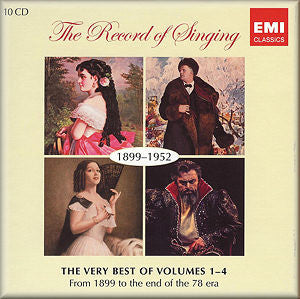Various : The Record Of Singing: The Very Best Of Volumes 1-4: 1899-1952 (10xCD, Comp)
