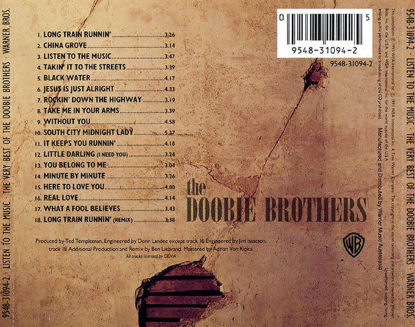 The Doobie Brothers : Listen To The Music The Very Best Of The Doobie Brothers (CD, Comp)