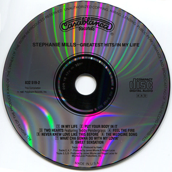 Stephanie Mills : In My Life (Greatest Hits) (CD, Comp, RE)