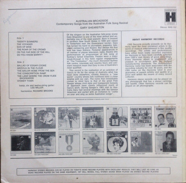 Gary Shearston : Australian Broadside (LP, RE)