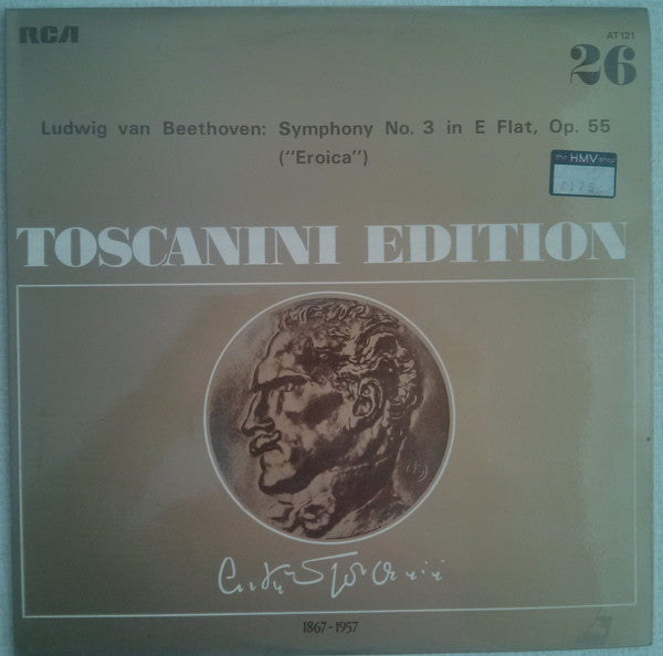Ludwig van Beethoven, Arturo Toscanini, NBC Symphony Orchestra : Symphony No. 3 In E-Flat „Eroica“  (LP, Album, Mono, RE)