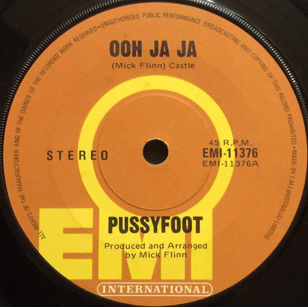 Pussyfoot : Ooh Ja Ja (7", Single)
