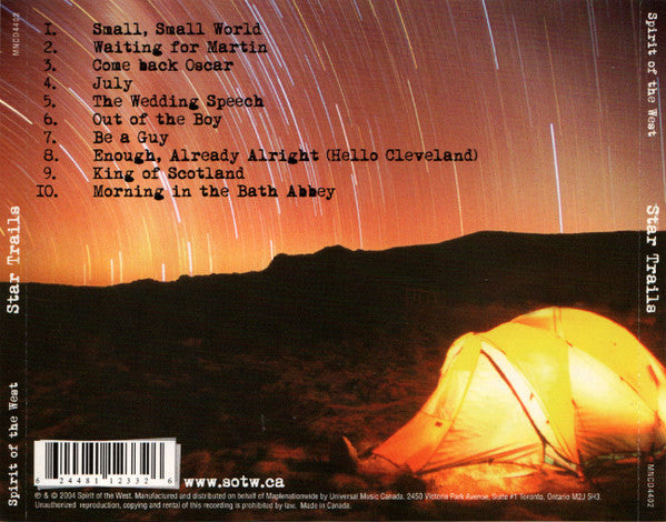 Spirit Of The West : Star Trails (CD, Album)