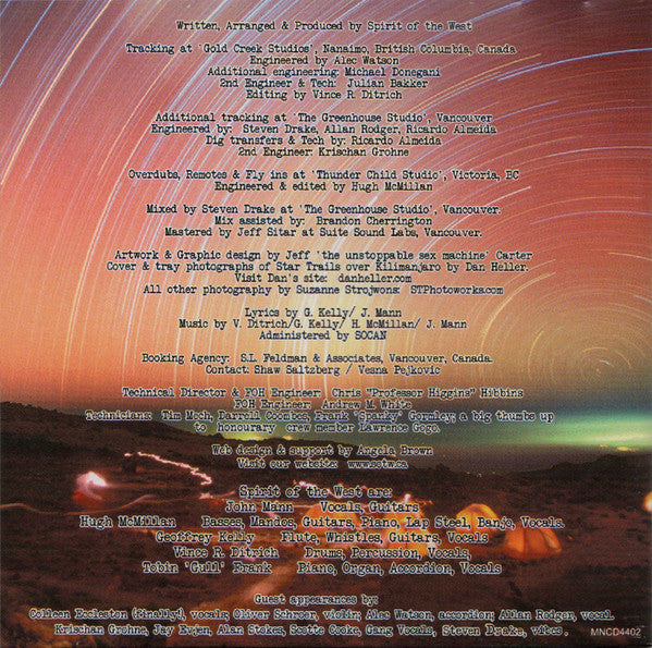 Spirit Of The West : Star Trails (CD, Album)