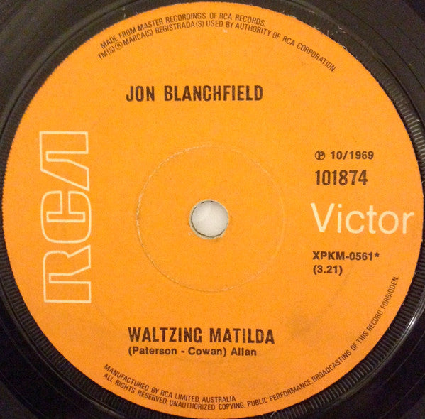 Jon Blanchfield : Son Of A Simple Man (7", Single)