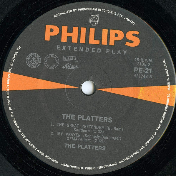 The Platters : The Platters (7", EP)