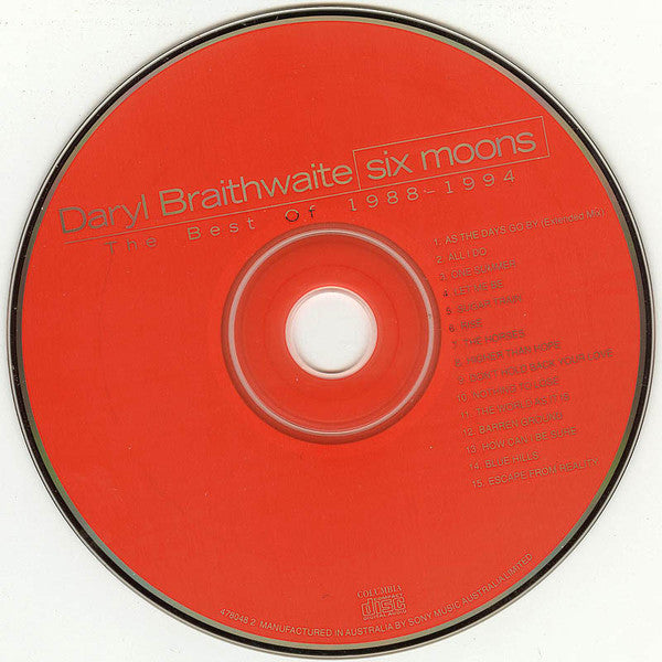 Daryl Braithwaite : Six Moons - The Best Of 1988-1994 (CD, Comp)