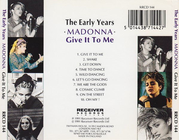 Madonna & Otto Von Wernherr : The Early Years - Give It To Me (CD, Comp)