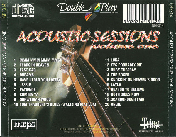 Sounds Accoustic : Acoustic Sessions (Volume One) (CD, Album)