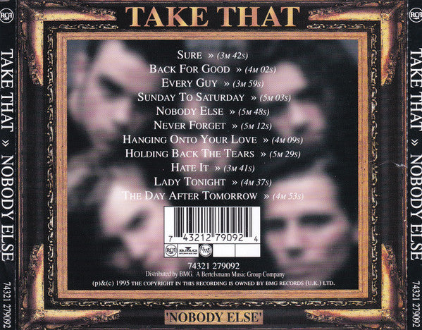Take That : Nobody Else (CD, Album)