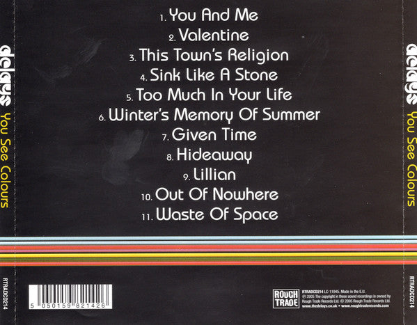 Delays : You See Colours (CD, Album)