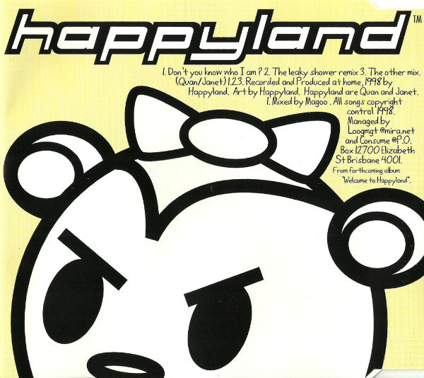 Happyland (2) : Don't You Know Who I Am? (CD, Single)
